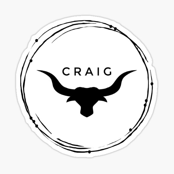 Craig branding logo Sticker
