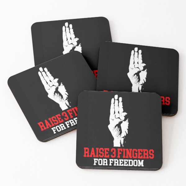 Item preview, Raise 3 fingers for freedom designed and sold by Tharin2021.