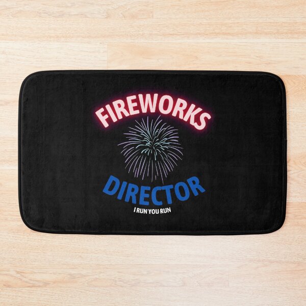 Item preview, Fireworks Director I Run You Run 4th Of July Black designed and sold by Amovar.