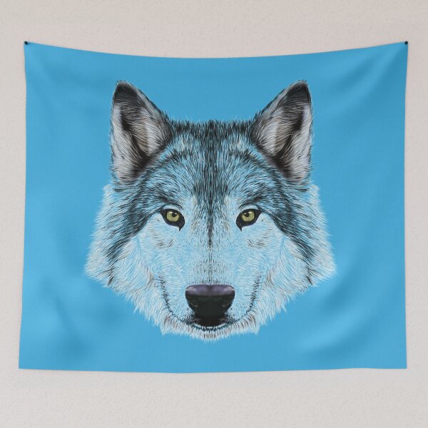 Artikelvorschau, grauer und weißer Wolf, Hund Polarwolf, Kunst, Druck, entworfen und verkauft von Senior-Kuzmin.