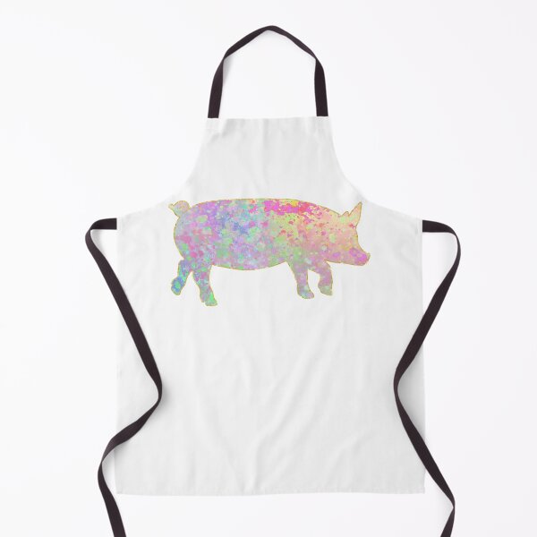 Item preview, Pastel Rainbow Splatter Gold Lined Pig designed and sold by Lori P.