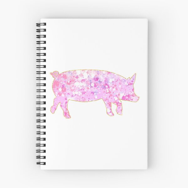 Item preview, Pink Splatter Gold Lined Pig designed and sold by Lori P.