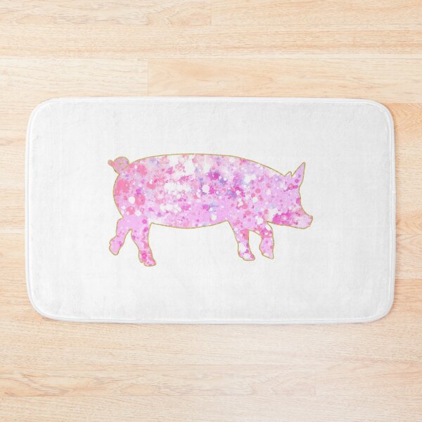 Item preview, Pink Splatter Gold Lined Pig designed and sold by Lori P.