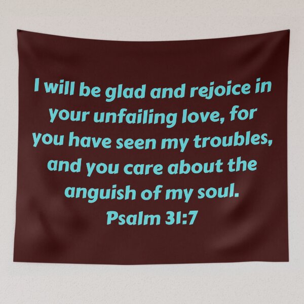 Item preview, Bible Verse Psalm 31:7 designed and sold by Prayingwarrior.