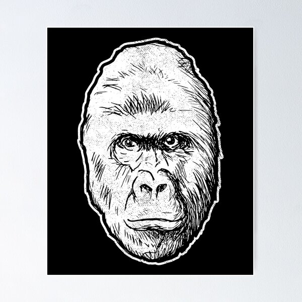 Item preview, Harambe Face T-Shirt designed and sold by Yipptee Shirts.