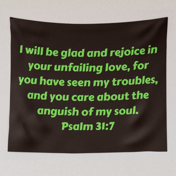Item preview, Bible Verse Psalm 31:7 designed and sold by Prayingwarrior.