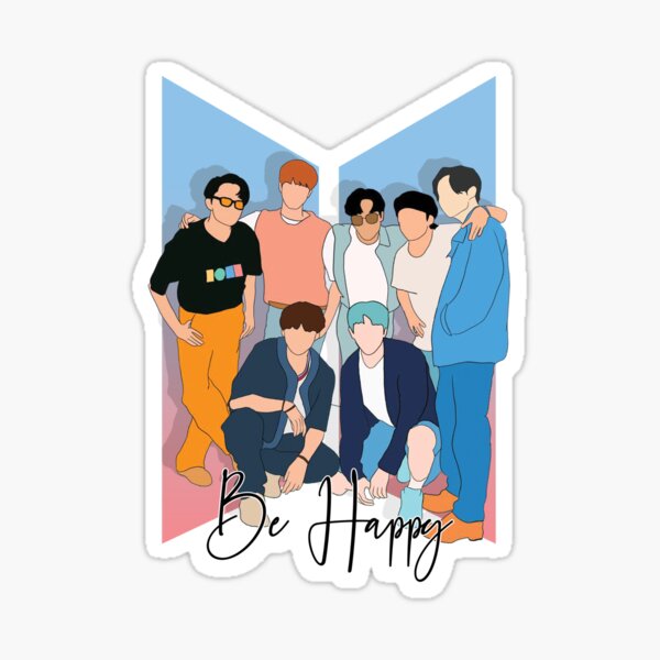 tinytan bts sticker for sale by elmo man redbubble