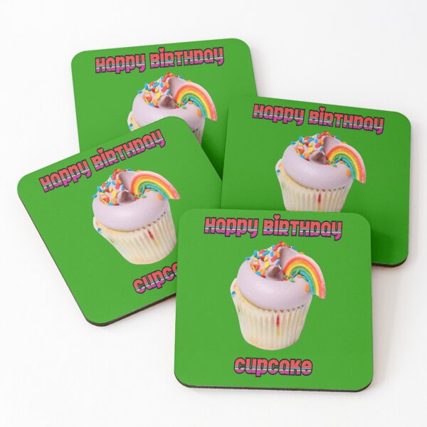 Item preview, HAPPY BIRTHDAY CUPCAKE  designed and sold by RetroPlaceee.