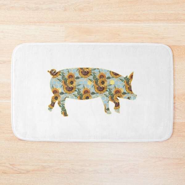 Item preview, Sunflowers and Hive Gold Lined Pig designed and sold by Lori P.