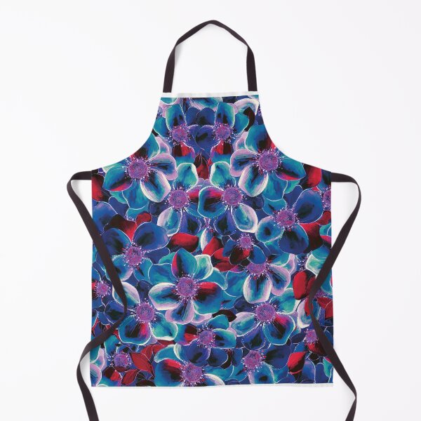 Item preview, Lots of flowers and navy blue designed and sold by WzoryOzdobne.