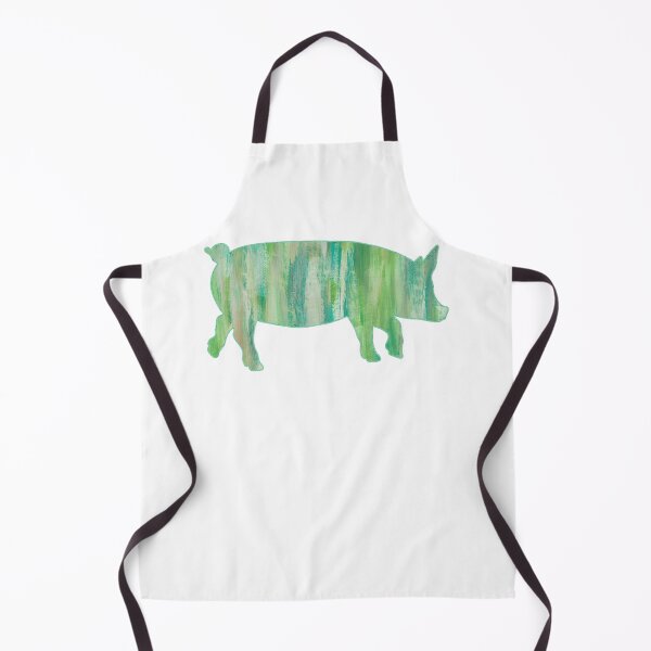 Item preview, Green Paint Swipes Pig designed and sold by Lori P.