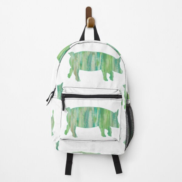 Item preview, Green Paint Swipes Pig designed and sold by Lori P.