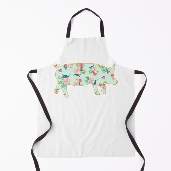 Item preview, Floral Gold Lined Pig designed and sold by Lori P.