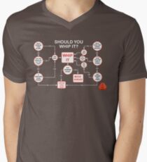 Devo Whip It flowchart Men's V-Neck T-Shirt