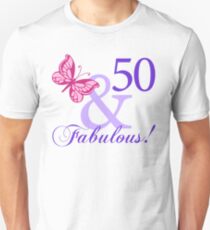 Fabulous 50th Birthday Slim Fit T-Shirt