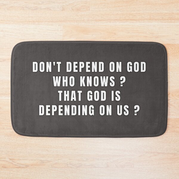 Item preview, Don't Depend On God  designed and sold by SuvrasaiMerch.