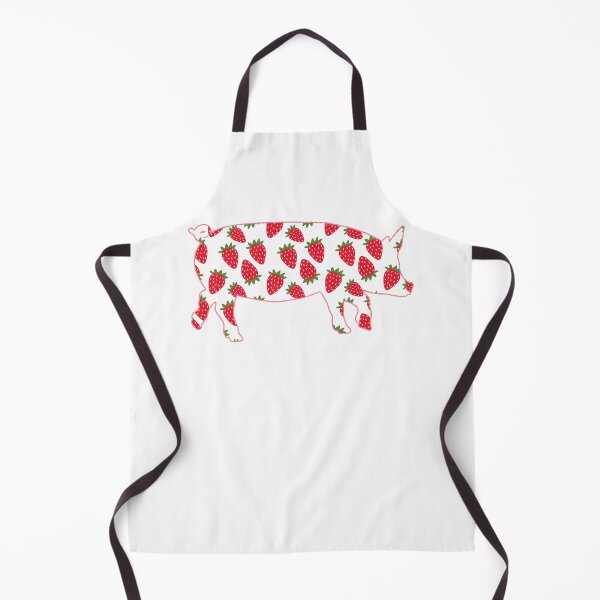 Item preview, Red Strawberry Pink Lined Pig designed and sold by Lori P.