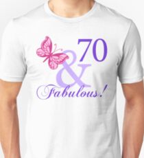 Fabulous 70th Birthday Slim Fit T-Shirt