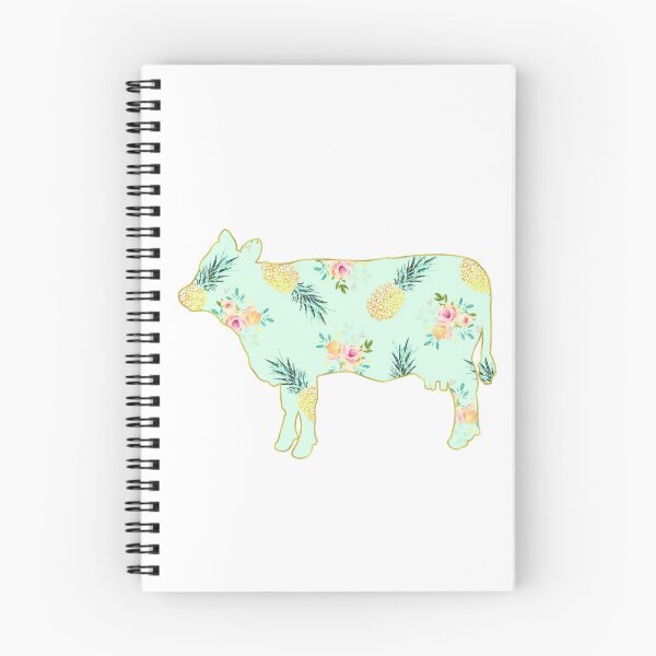 Item preview, Green Pineapple Floral Cow designed and sold by Lori P.