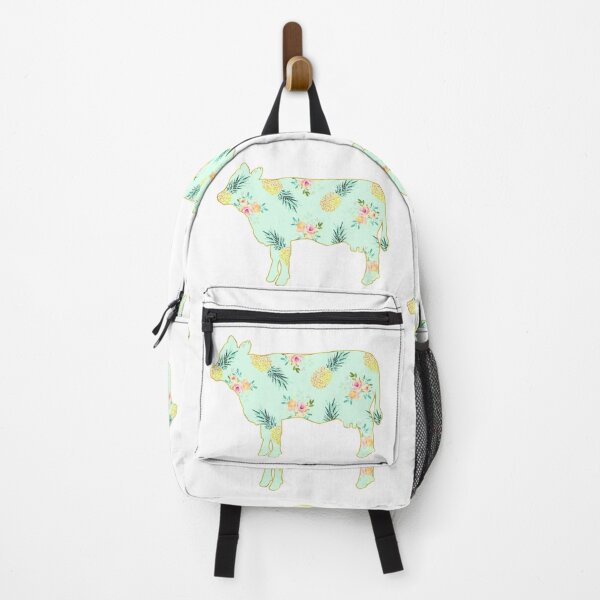 Item preview, Green Pineapple Floral Cow designed and sold by Lori P.