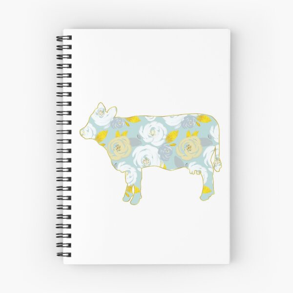 Item preview, Blue and White Floral Cow designed and sold by Lori P.