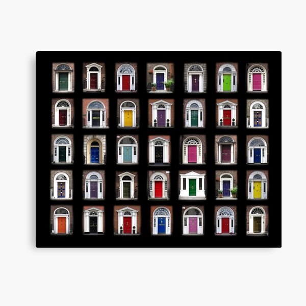"Dublin Doors" Canvas Print by susansegal57 Redbubble