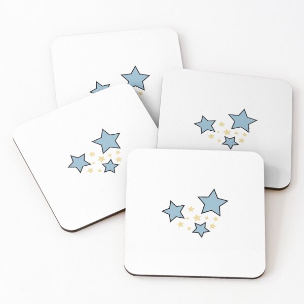 Aperçu de l'œuvre Nuits étoilées (bleu, jaune) créée et vendue par blue jean graphics :).