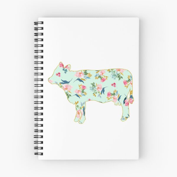 Item preview, Green and Pink Floral Cow designed and sold by Lori P.