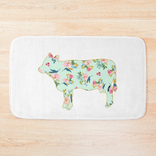 Item preview, Green and Pink Floral Cow designed and sold by Lori P.