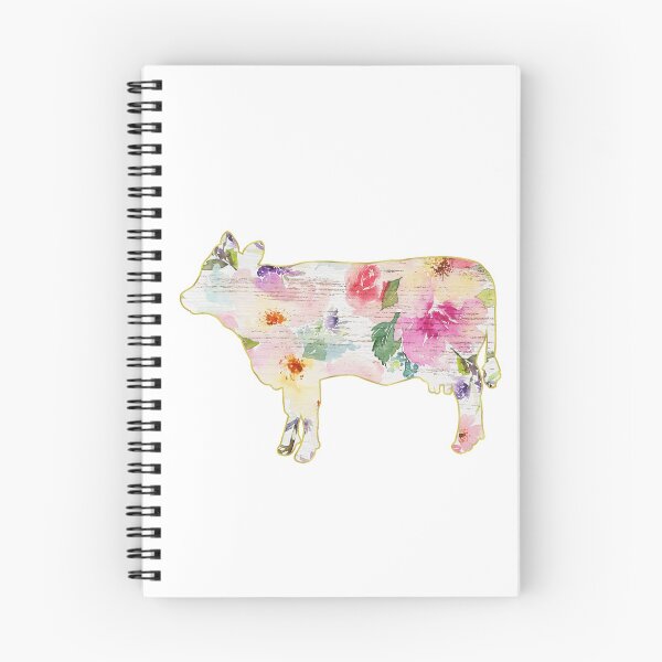 Item preview, White and Pink Floral Cow designed and sold by Lori P.