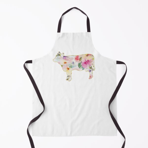 Item preview, White and Pink Floral Cow designed and sold by Lori P.