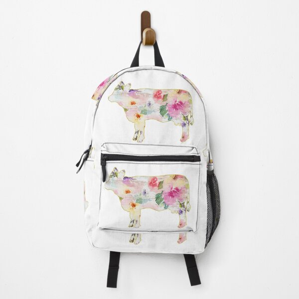 Item preview, White and Pink Floral Cow designed and sold by Lori P.