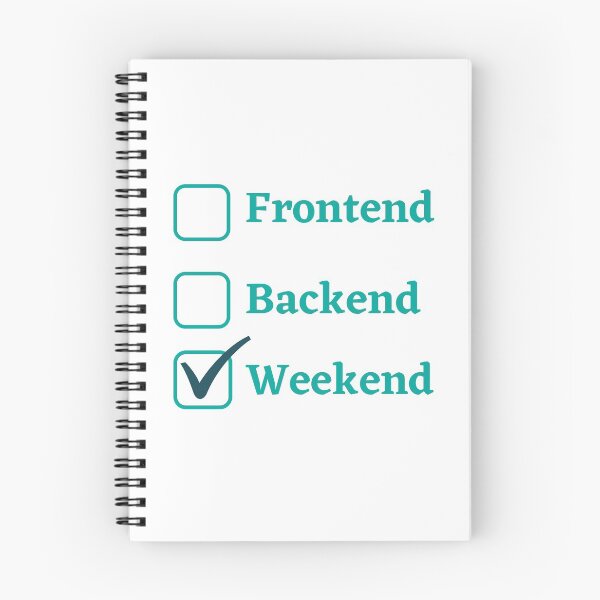 Item preview, Frontend Backend- Weekend Developer designed and sold by Ace2ooo.