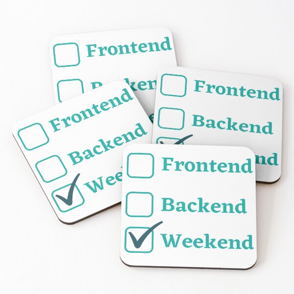 Item preview, Frontend Backend- Weekend Developer designed and sold by Ace2ooo.
