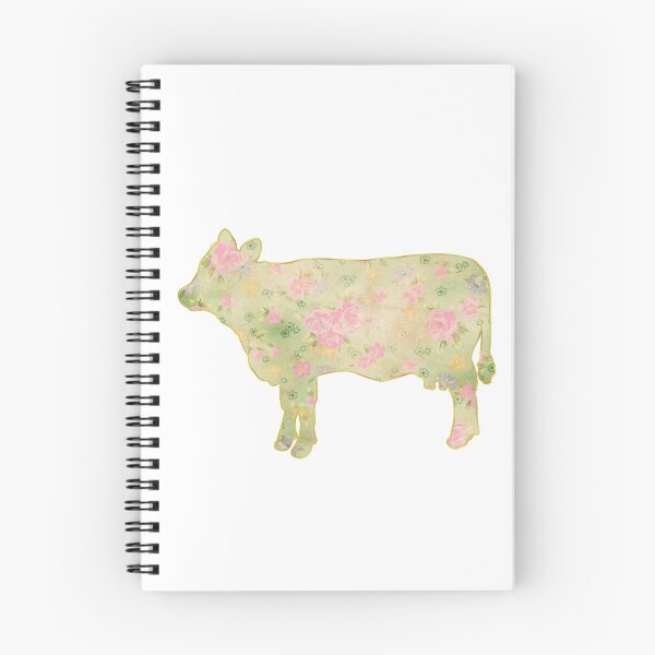 Item preview, Green Faded Cloth Pink Floral Cow designed and sold by Lori P.