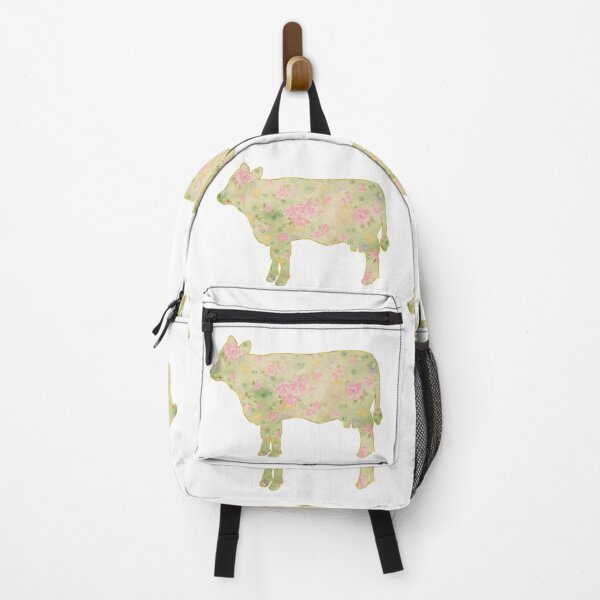 Item preview, Green Faded Cloth Pink Floral Cow designed and sold by Lori P.