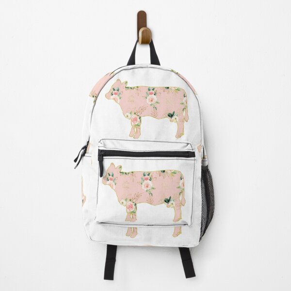 Item preview, Pink Floral Gold Lined Cow designed and sold by Lori P.