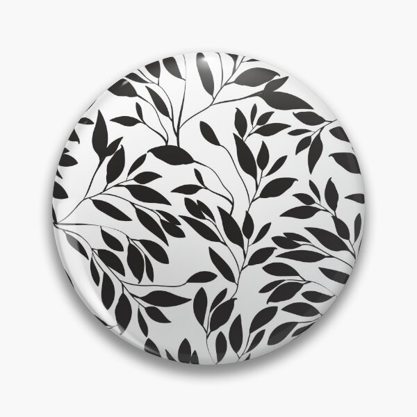 Item preview, Black white seamless floral pattern designed and sold by Dear-Ashlin.