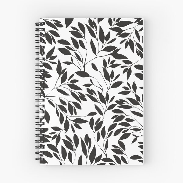 Item preview, Black white seamless floral pattern designed and sold by Dear-Ashlin.