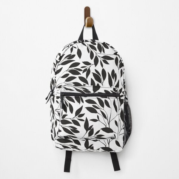 Item preview, Black white seamless floral pattern designed and sold by Dear-Ashlin.