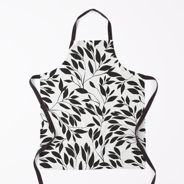 Item preview, Black white seamless floral pattern designed and sold by Dear-Ashlin.