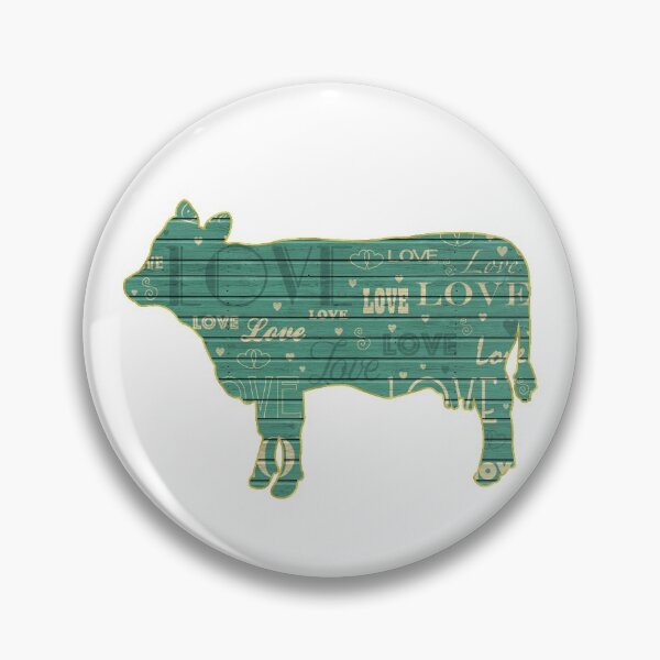 Item preview, Green Love Gold Lined Cow designed and sold by Lori P.