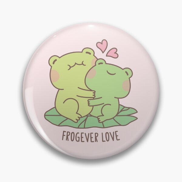 Item preview, Cute Frogs Couple Forever Frogever Love Pun designed and sold by rustydoodle.