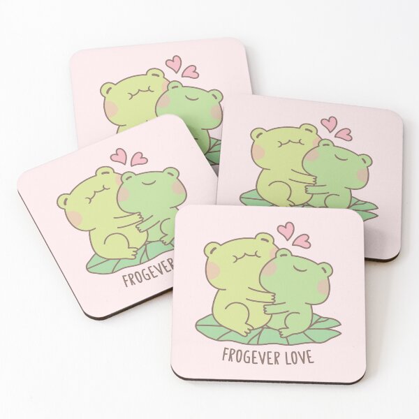 Item preview, Cute Frogs Couple Forever Frogever Love Pun designed and sold by rustydoodle.