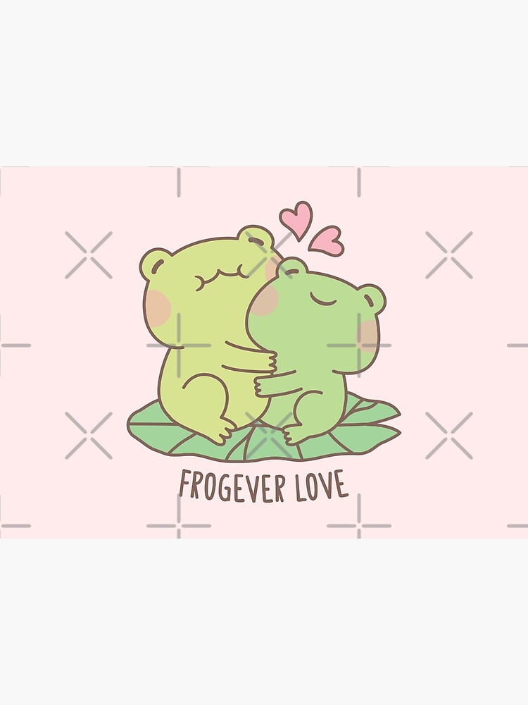 "Cute Frogs Couple Forever Frogever Love Pun" Poster by rustydoodle Redbubble