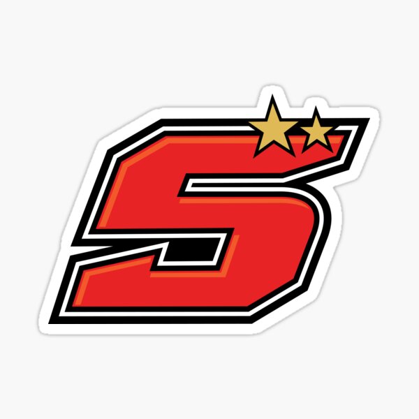 Autocollants MotoGP Johann Zarco #5 - Planche A4 Pour Casque, Moto, Réservoir - Décoration Racing