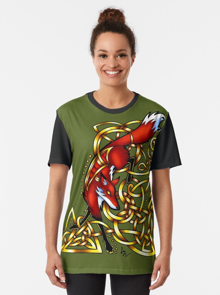 Alternate view of Diving Fox Graphic T-Shirt