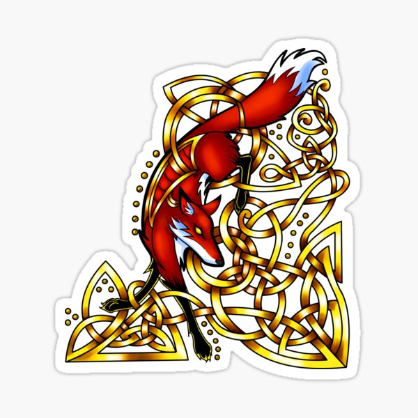 Diving Fox Sticker