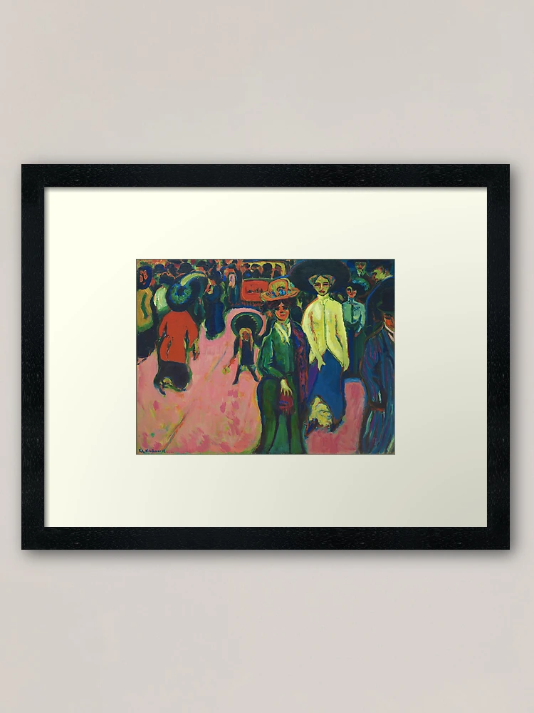 Ernst Ludwig Kirchner - Street, Dresden (1908) | Framed Art Print