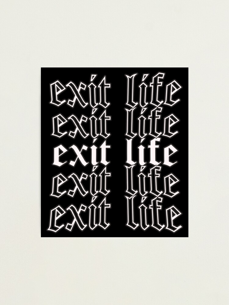 Exit Life Lil Peep Active TShirtundefined by HerrKoolS  Redbubble